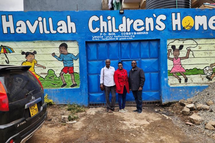 Director Mr. Gitau, Rachel and Rose visit to Havillah Childrens Home