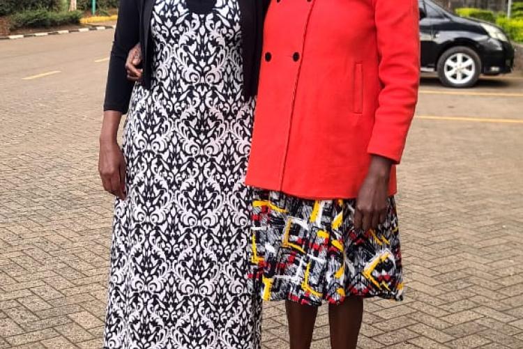 Emma retiree with Rachel