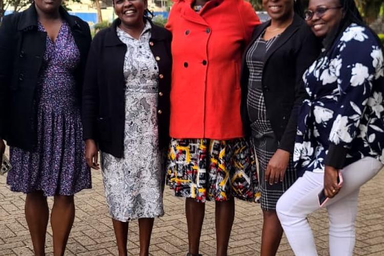 Mary Mukuha, rachel, Rose, pauline and Ann group photo