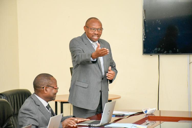 Prof. Jackson Maalu, DVC giving his remarks