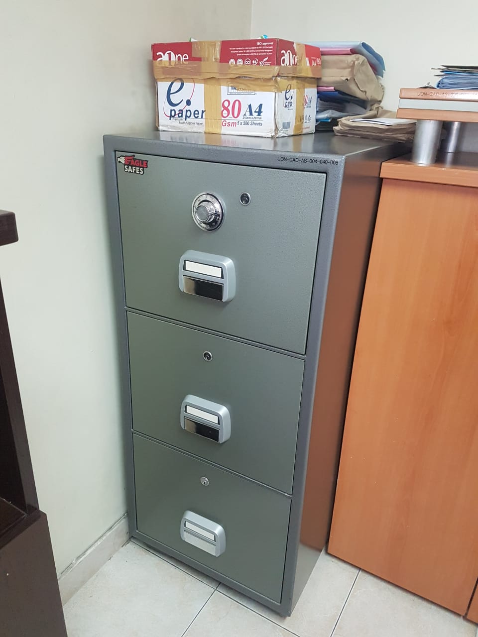 Office Safe at the Chief Internal Auditor's office.