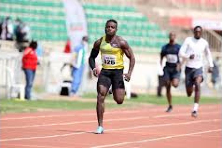 Ferdinand, a UoN BSC student is Kenya’s fastest in the 100m race