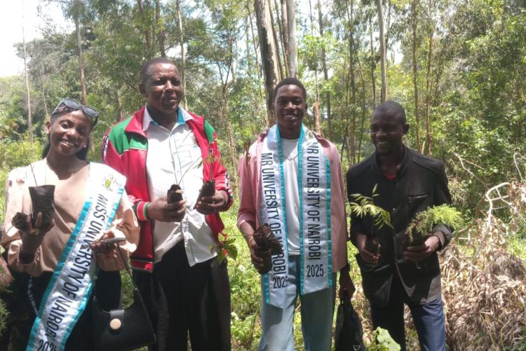 Audit staff together with Ms. UoN participate