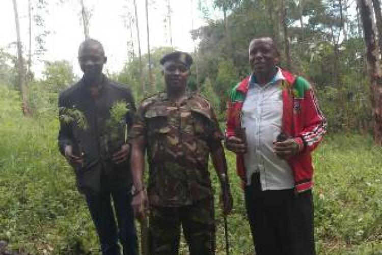 Kenya Defence Force as partners during the tree planting
